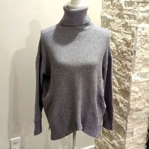 Vivian shyu grey knit turtleneck sweater